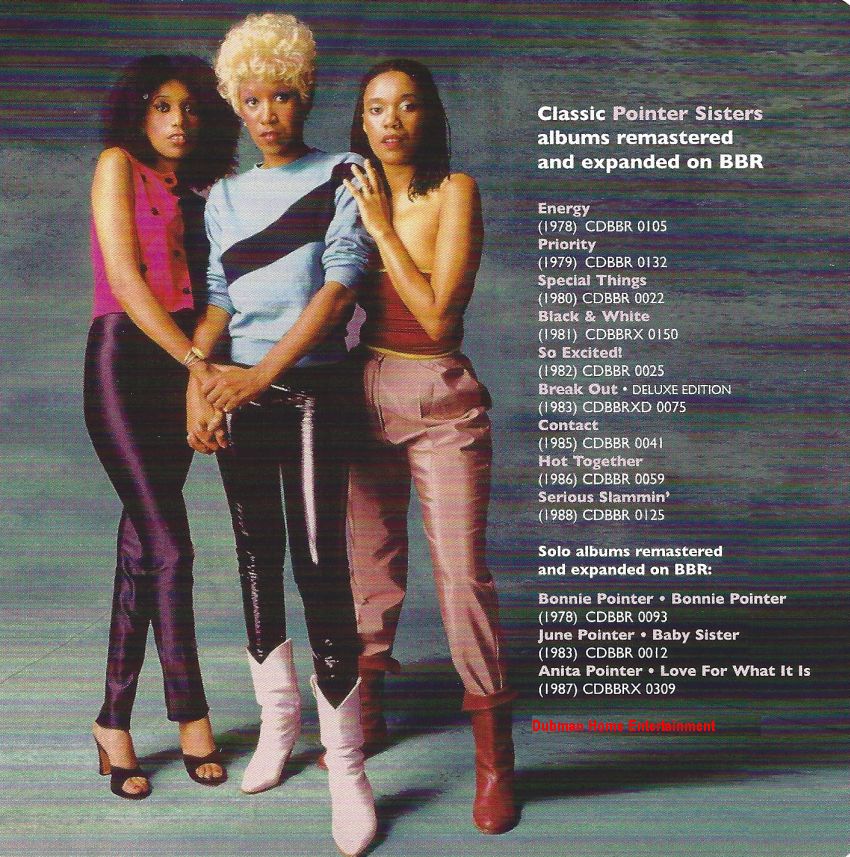 Pointer sisters contact remastered rare