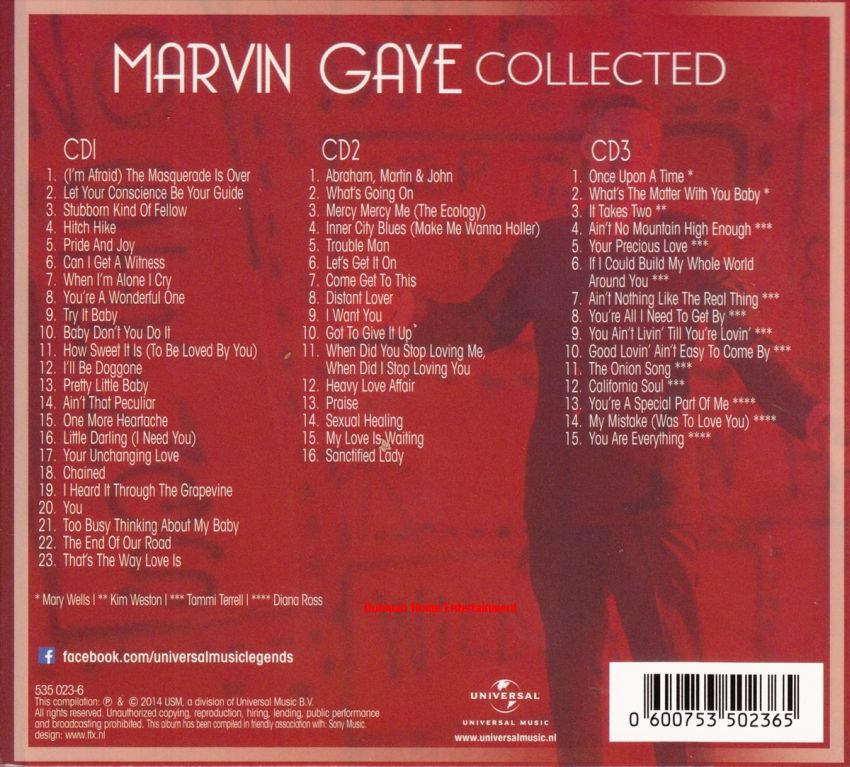 Marvin Gaye collected (3 cd). 